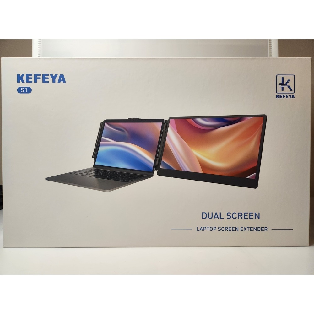 NEW Unopened! KEFEYA S1 Laptop Screen Extender Dual Screen 1080p with Carry Case